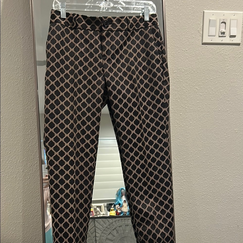 Geometric Patterned Pants - image 1